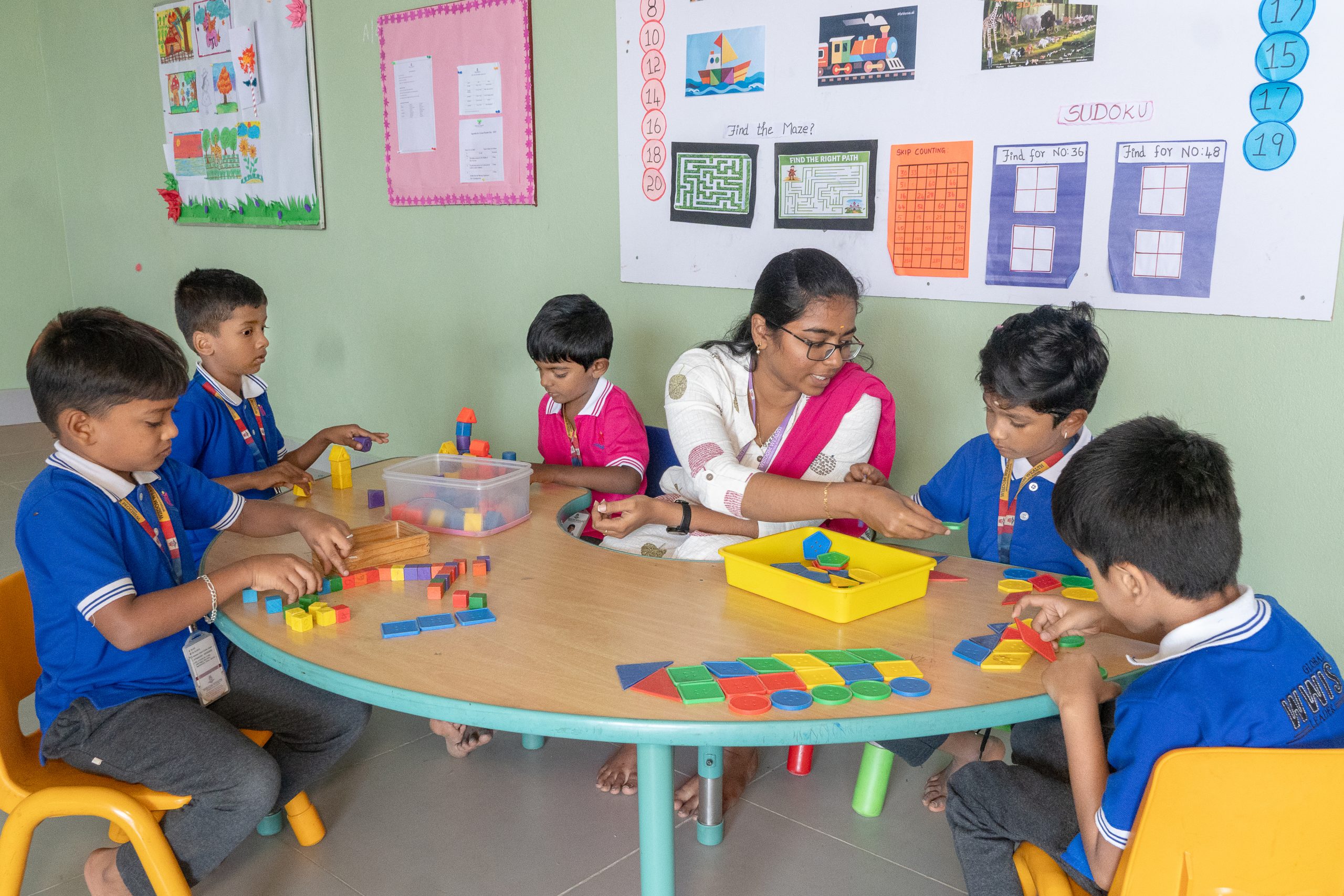 Children in a child-centric classroom