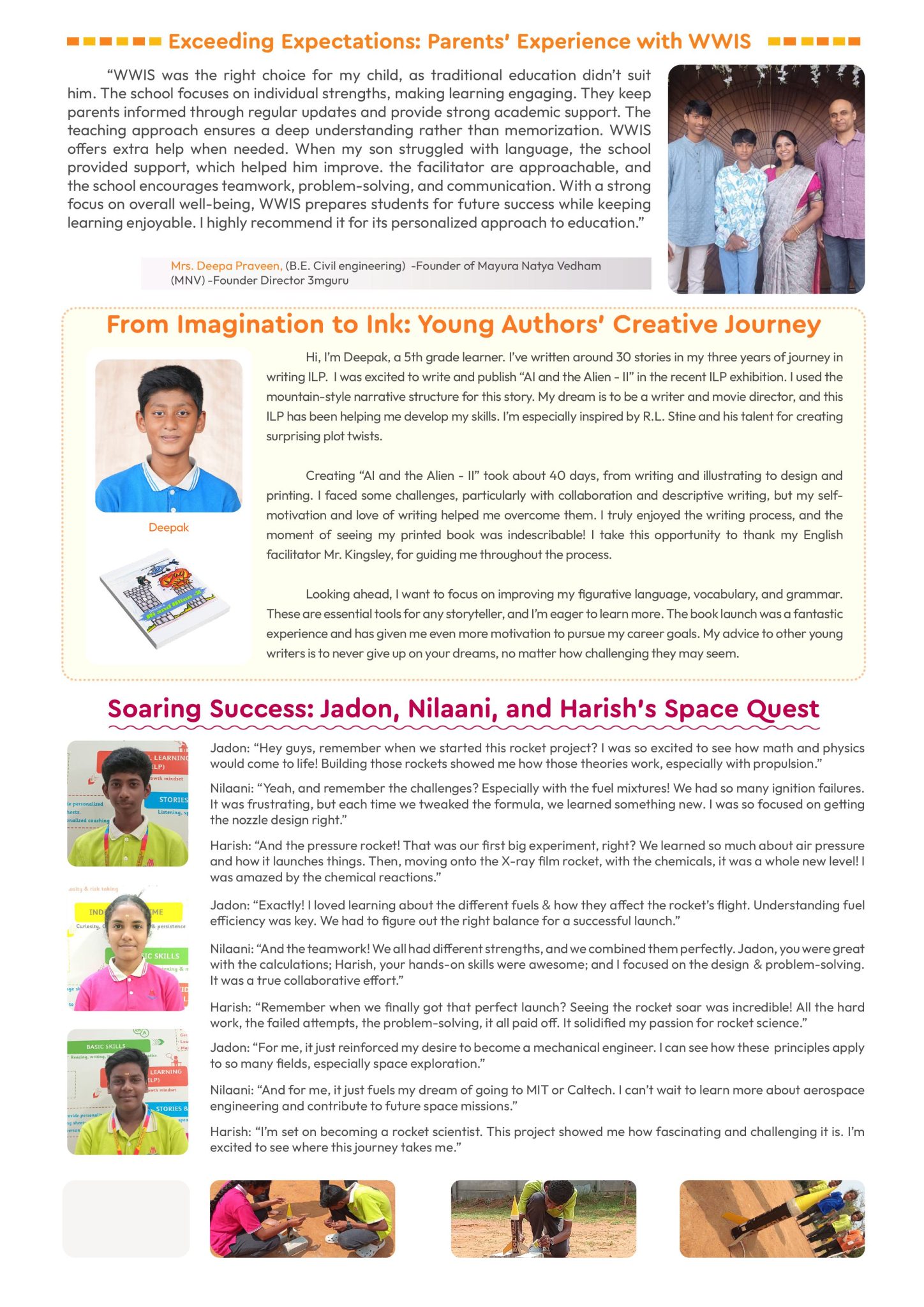 Newsletter page
