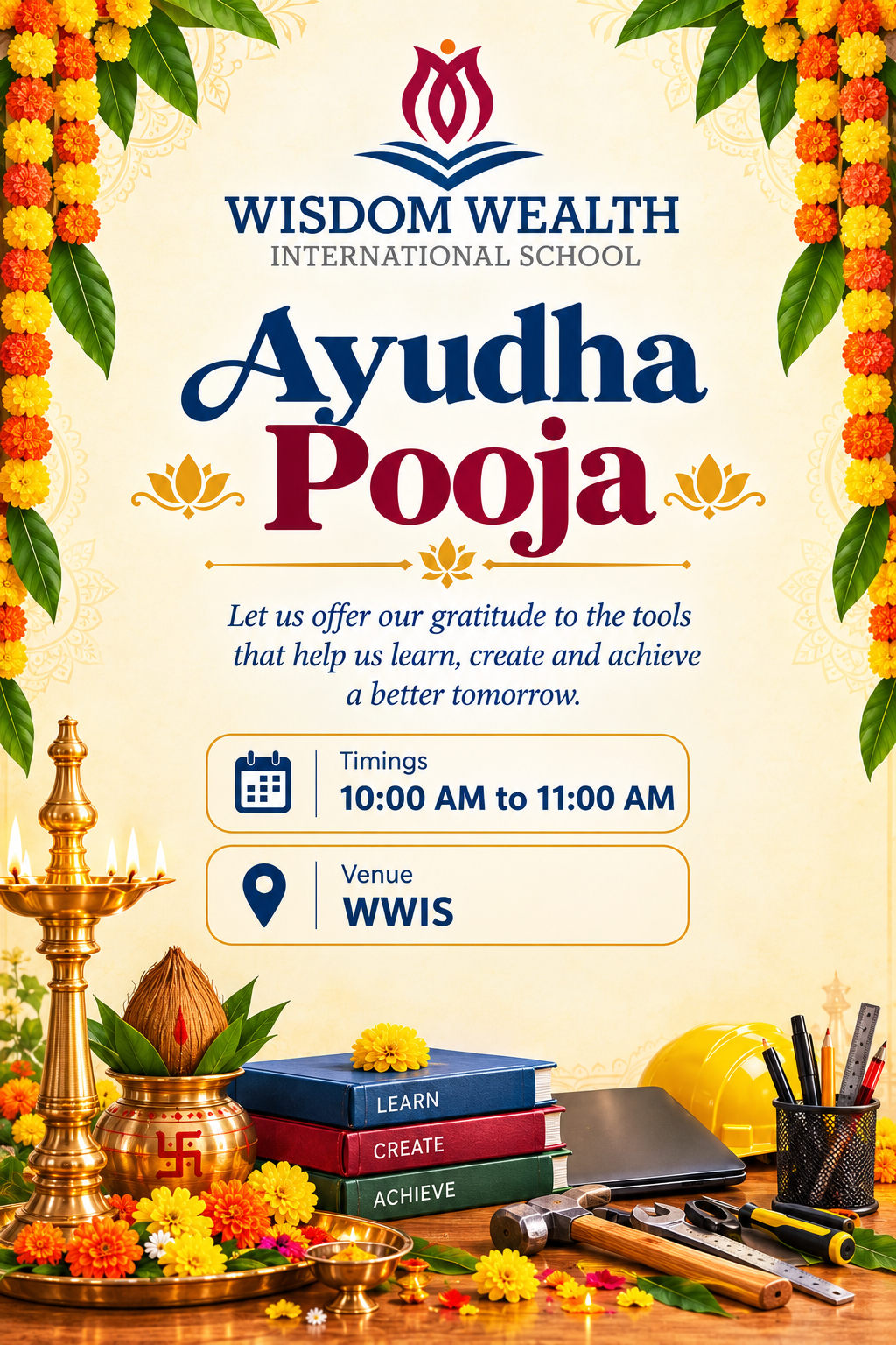 Ayudha Pooja celebration at WWIS