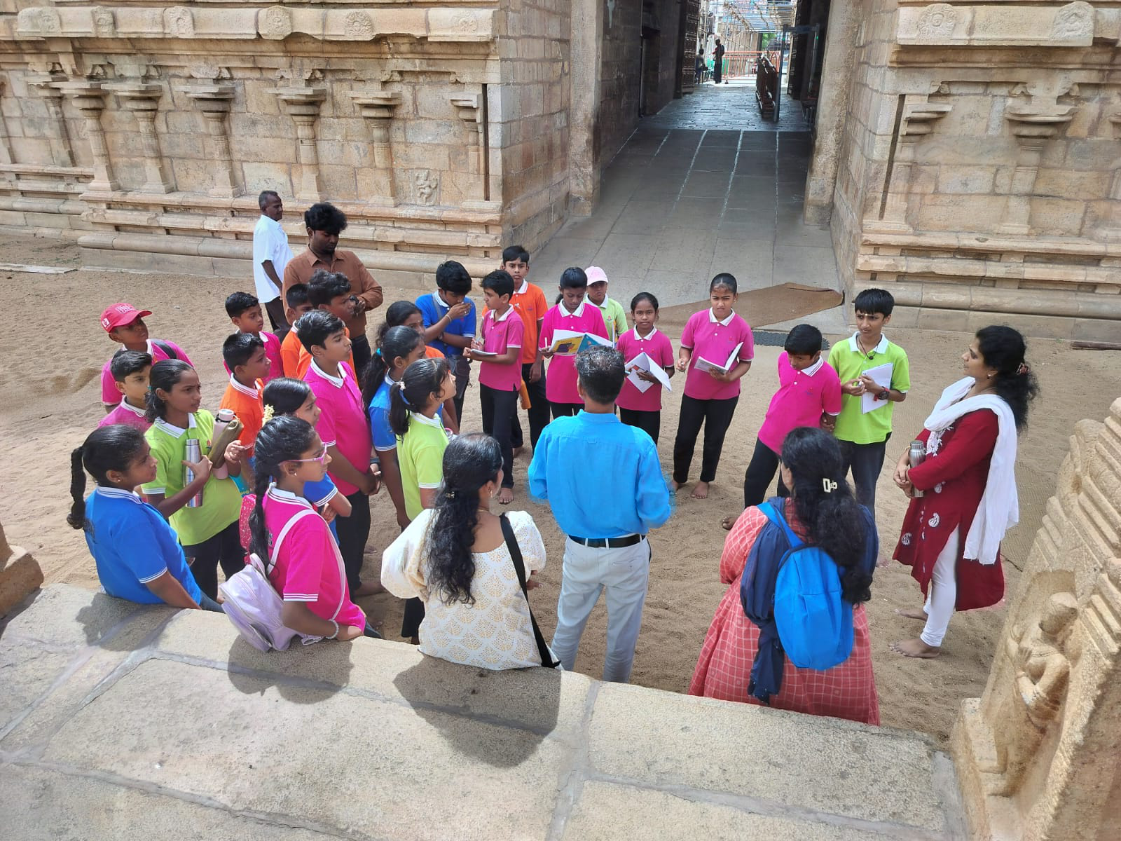 iLead students on an educational field visit